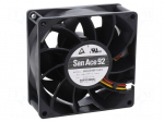 Fan: DC | axial | 48VDC | 92x92x38mm | 240m3/h | 63dBA | ball | 9700rpm
