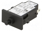 Circuit breaker | Urated: 240VAC | 48VDC | 6A | SPST | Poles: 1 | SNAP-IN