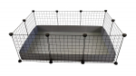 C&C Modular cage 3x2 110x75 cm guinea pig, hedgehog, silver grey