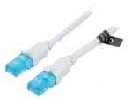 Patch cord | U/UTP | Cat: 5e | RJ45 plug,both sides | CCA | 10m | PVC