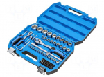 Wrench-set | 6-angles,socket spanner | 1/2",1/4" | 89pcs.