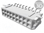 Connector: wire-board | socket | male | PIN: 18 | Micro-Fit 3.0 | SMT