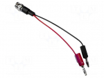 Test lead | BNC plug,banana plug 4mm x2 | Urated: 300V | Len: 0.1m
