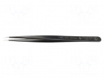 Tweezers | Blade tip shape: sharp | Tweezers len: 140mm | ESD