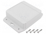 Enclosure: multipurpose | X: 104mm | Y: 106mm | Z: 37mm | 1555F | ABS | grey