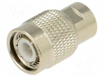 Connector: TNC | straight | Contacts: brass | 50&Omega;