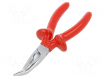 Pliers | insulated,curved,half-rounded nose | 170mm | 512/1VDEDP