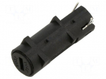 Fuse holder | on panel | 5x20mm | -20&divide;85&deg;C | UL94V-0 | black | 250V