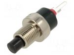 Switch: push-button | Pos: 2 | SPST-NO | 1A/120VAC | 1A/28VDC | OFF-(ON)