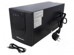 Power supply: UPS | 1.2kW | 2kVA | 220&divide;230V | 375x138x165mm | Ubatt: 12V