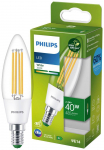 PHILIPS LED stikla 40W B35 E14 3000K caurspīdīga ultra energoefektīva spuldze 8719514435759 929003480801