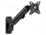 Holder | 7kg | 17&divide;27" | black | Arm len: 393mm | monitor x1