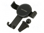 Car holder | black | air vent | 4.7&divide;7.2" | Enclos.mat: ABS,silicone