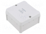 Enclosure: junction box | X: 88mm | Y: 88mm | Z: 49mm | IP54 | grey