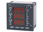 Meter: network parameters | on panel | digital,mounting | LED x3