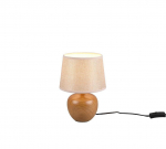 Trio Luxor table lamp 26 cm E14 wood imitation gaismeklis R50621035 4017807524345