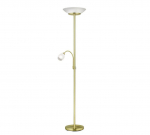 Trio Gerry stāvlampa E27+E14 matt brass  R40063108 4017807435085
