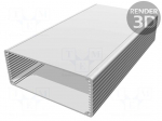 Enclosure: with panel | 1455 | X: 125mm | Y: 220mm | Z: 52mm | aluminium