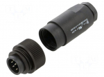Connector: circular | 250V | 10A | PIN: 7 | plug | male | Type: unshielded