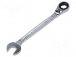 Wrench: combination spanner | rattle | 13mm | L: 178mm | satin
