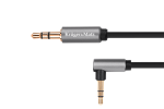 Helis&uuml;steemid ja tarvikud // Helikaablid koos pistikutega // Kabel jack 3.5 wtyk stereo - 3.5 wtyk kątowy stereo 1m  Kruger&Matz Basic