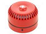 Signaller: sound | siren | 9&divide;28VDC | 106dB | RoLP Maxi | IP54 | red | ABS