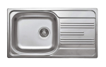 1-bowl steel sink with drainer