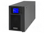 Power supply: UPS | 1.6kW | 2kVA | 230V | 385x145x225mm | 9Ah | Ubatt: 12V
