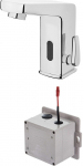 Touchless washbasin mixer with temperature control - 4xAA