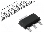 IC: voltage regulator | LDO,linear,fixed | 3.3V | 1A | SOT223 | SMD