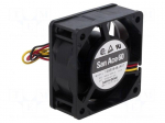 Fan: DC | axial | 48VDC | 60x60x25mm | 63.6m3/h | 44dBA | ball | 7600rpm