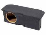 Car loudspeaker enclosure | MDF | black melange | 200mm | 14l