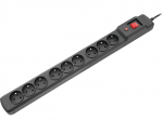 Elektrimaterjalid // Elektri laiendid, Pikendusjuhtmete, hajutuste ja UK ja USA adapterite komplekt // 5495# Filtr sieciowy 1,5m  m9 czarny