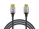 TV, SAT, HDMI, DVI kaablid ja tarvikud // HDMI, DVI, AUDIO &uuml;henduskaablid ja tarvikud // 92-682# Przyłącze hdmi-hdmi 8k silver 2m plecionka