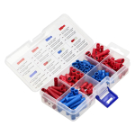 Auto- ja mootorrattatooted, elektroonika, navigatsioon, CB raadio // ISO-&uuml;hendused ja kaablid autoraadiole // Zestaw końc&oacute;wek kablowych HOBBY, 125 szt.