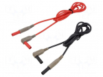 Test leads | Inom: 10A | Len: 1.5m | insulated | black,red | -20&divide;80&deg;C
