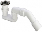 Shower siphon w.plug drain 11/2"xD50/40mm