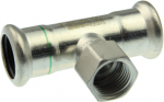 Press female tee,KAN-therm Inox 35x1"x35mm