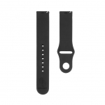 Strap Connect  20mm Silicone Loop Watch Strap (S/M 110mm) Black