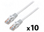 Patch cord | U/UTP | Cat: 5e | RJ45 plug,both sides | stranded | CCA