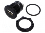 Adapter | USB A socket,both sides | USB 2.0 | Thread: M22 | 1&divide;10mm