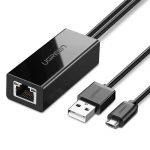 Other Phone Accessory Ugreen  Ugreen 30985 external network card for Chromecast with micro USB / USB-A connectors 100Mb/s 1m - black
