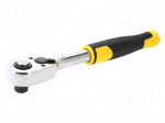 Wrench: rattle | 3/8" | with switch | 255mm | Teeth: 72