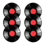 Uued tooted // Zestaw podkładek na st&oacute;ł okrągłych 6D - VINYL&nbsp;