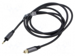 Cable | Toslink 3,5mm Mini plug,Toslink plug | 1.5m | black | PVC
