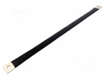 Braids | insulated earthing tape | W: 30mm | 50mm2 | &Oslash;1: 11mm | &Oslash;2: 11mm