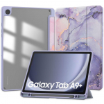 Book case Tech-Protect Galaxy Tab A9 Plus 11 X210 / X215 / X216 SC Pen Hybrid Case Purple Marble