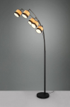 Bolzano floor lamp 5-pc E14 matt black gaismeklis