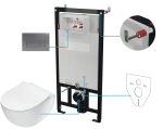 6-in-1 concealed toilet set