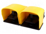 Switch: foot | (NC + NO) x2 | 6A/250VAC | IP53 | yellow